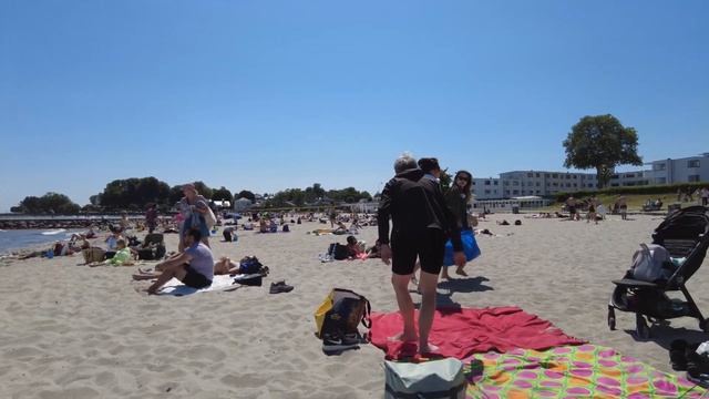 Bellevue Beach | Bellevue Strand | Drone Aerial & Walk | Copenhagen | Denmark | 4K | June | 2023 смотреть онлайн