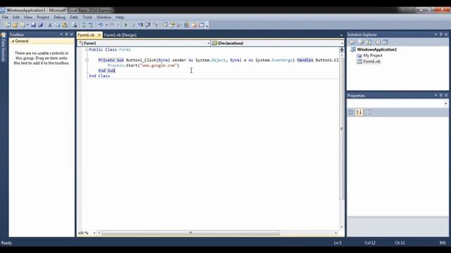 How to use a Linklabel to Open a website Visual Studio (visual basic) смотреть онлайн