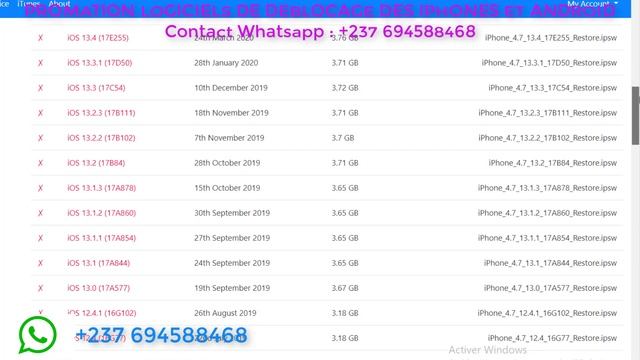 COMMENT TELECHARGER LE FIRMWARE, FLASH DE N'IMPORTE QUEL IPHONE, IPAD ,IPOD, gratuitement смотреть онлайн
