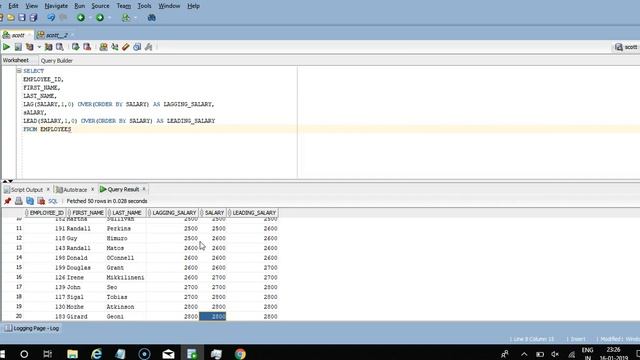 Lead and Lag analytical functions with partition by option смотреть онлайн