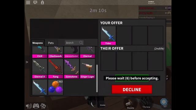 Trading For Chroma Fang! (ROBLOX MM2)