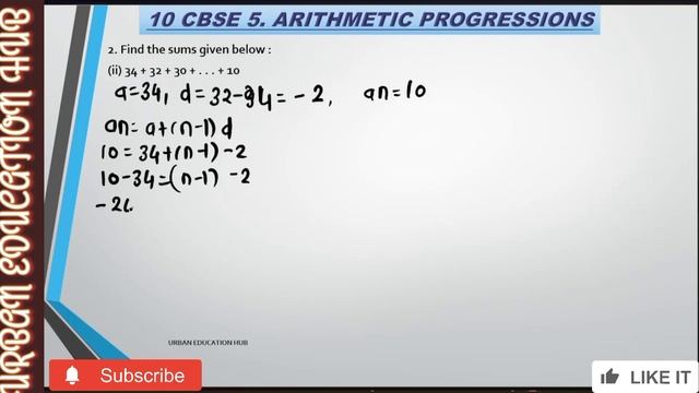 10 class CBSE NCERT 5 Arithmetic Progression excercise 5.3 Q2 ( I,II,III) solution !! sum of AP смотреть онлайн