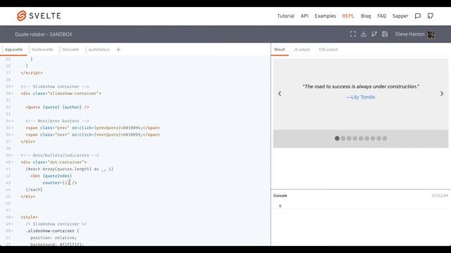 Quote Rotator (How-To-Svelte) смотреть онлайн