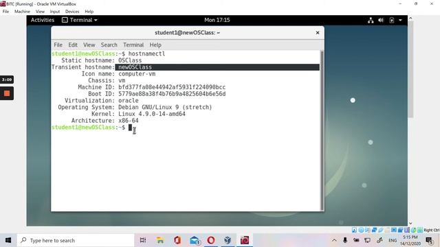 Lab 11 (Part 5)- Changing Hostname in Debian 9 смотреть онлайн