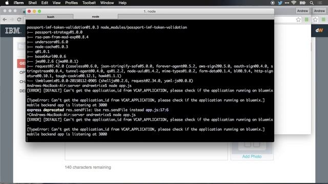 IBM Bluemix Mobile Services Part 2: Updating the Node js Back End смотреть онлайн