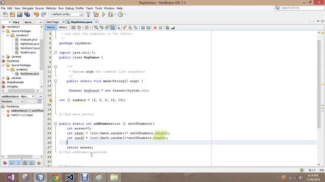 Passing Arrays Through Methods Java смотреть онлайн