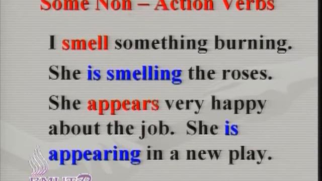 ตอนที่ 03 Action and Non-Action Verbs смотреть онлайн