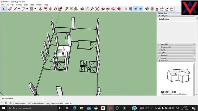 Import Autocad to Sketchup |How to import Autocad files into SketchUp |How to make 3d model SketchU смотреть онлайн
