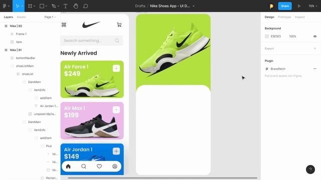 Nike App UI Design Tutorial - Figma Tutorial | UI/UX Design смотреть онлайн