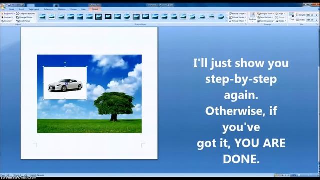 Microsoft Office Word 2007: How To Remove The Background Of A Picture - [Tutorial] - [HD]