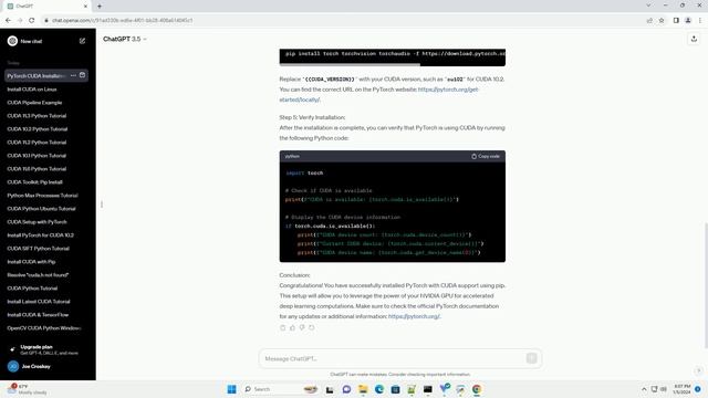 cuda pip install pytorch смотреть онлайн