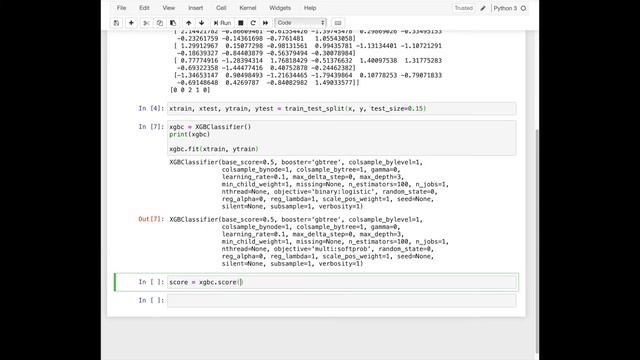 Classification Example with XGBClassifier in Python. смотреть онлайн