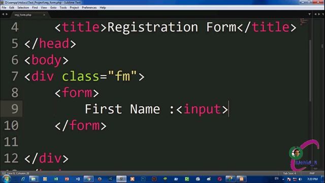 How to Create Registration Form with CSS, php & MySQL || First Part смотреть онлайн