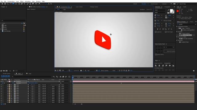 3D Logo Animation in After Effects - After Effects Tutorial - No Third Party Plugin (Free Template) смотреть онлайн