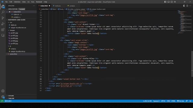 Html Css Javascript ve Swiperjs kullanarak Responsive Card Slider Yapımı | Swiper Js Kullanımı смотреть онлайн