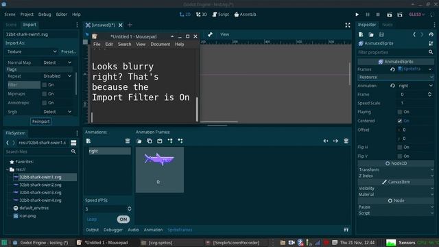 Importing 2D Pixel Sprites in GodotEngine смотреть онлайн