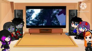 Rainimator friends react to "Fade away" - A Minecraft Music Video