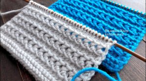 ПРОСТОЙ И КЛАССНЫЙ  узор "Горизонтальные дорожки" спицами!  "Horizontal tracks" pattern!