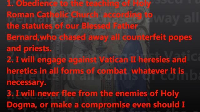 Knight Yourself Against Idolatrous Vatican II! The Oath of St. Bernard (2) смотреть онлайн