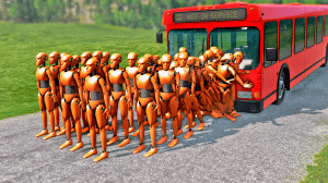 Кто выстоит? - Машины против манекенов - Beamng.drive