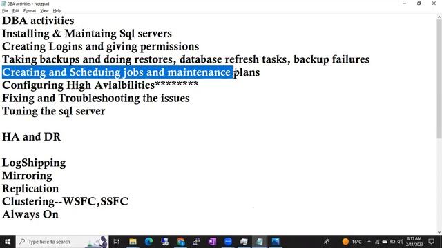 BATCH 48 SQL DBA INTRODUCTION CLASS 1 || Contact 9902590140 смотреть онлайн