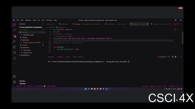 ACM Workshop: Intro to Python смотреть онлайн