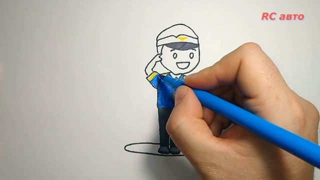 Как нарисовать Пилота / How to draw a pilot смотреть онлайн