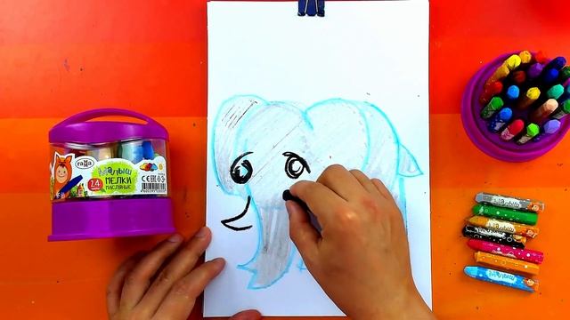 Рисуем СЛОНА из Африки смотреть онлайн