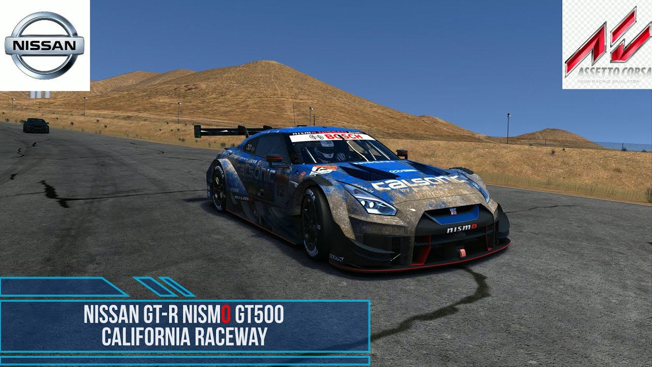 Nissan GT-R Nismo GT500 - California Raceway | Assetto Corsa. смотреть онлайн