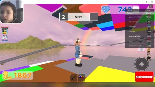 Climb Color Tower -Roblox - Color Challenge-Block Game! #roblox,#colortower,#climb,#unicornrides смотреть онлайн