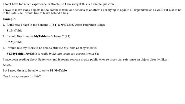 Can I use a Synonym to point to an object in a schema using another schema? (2 Solutions!!) смотреть онлайн