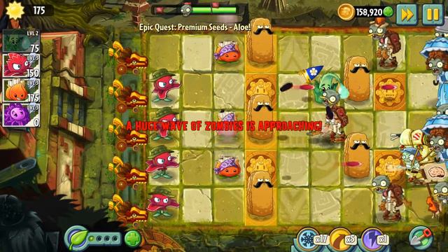 Plants vs. Zombies 2 Epic Quest - Premium Seeds - Aloe - step 6 смотреть онлайн