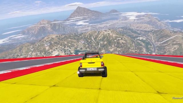 MR BEAN SUPER HIGH RAMP STUNT IN GTA 5 смотреть онлайн
