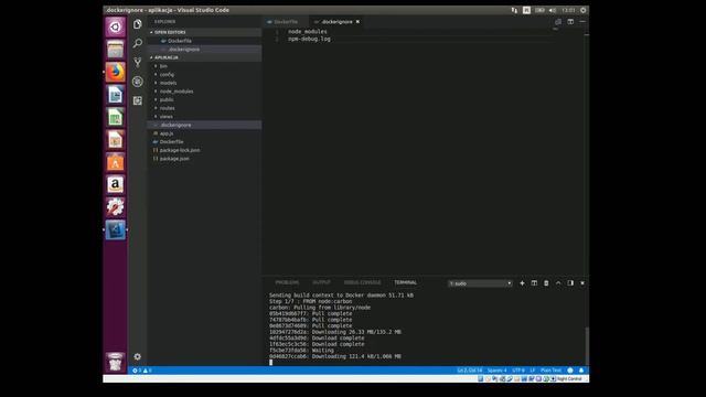Tworzenie kontenera Docker dla aplikacji w Node.js смотреть онлайн
