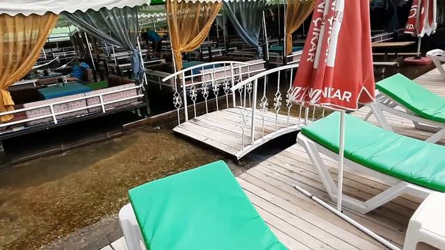 Кафе Cennet Vadisi Piknik на реке Dim Çayi (Дим-Чай), обед экскурсии в каньон Сападере. Аланья 2021 смотреть онлайн