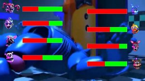 [SFM FNaF] Nightmare SL vs Rockstar WITH Healthbars