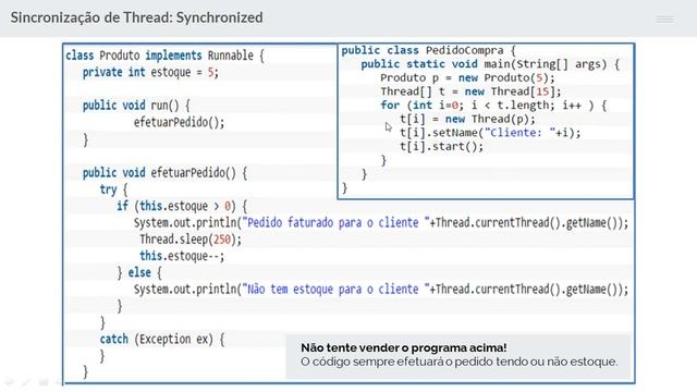 Programação Concorrente - Java Threads - Sincronização de Thread смотреть онлайн