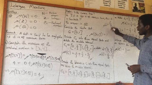 Lecture 4: Theorems on Lebesgue Measure || Cantor set. (with detailed proof). смотреть онлайн