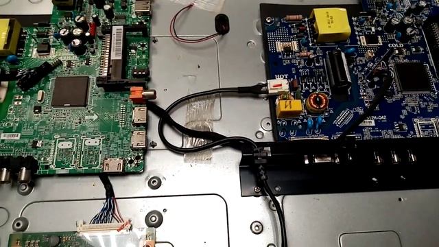 Doffler 32CH15 T2  нет изображения. замена подсветки.