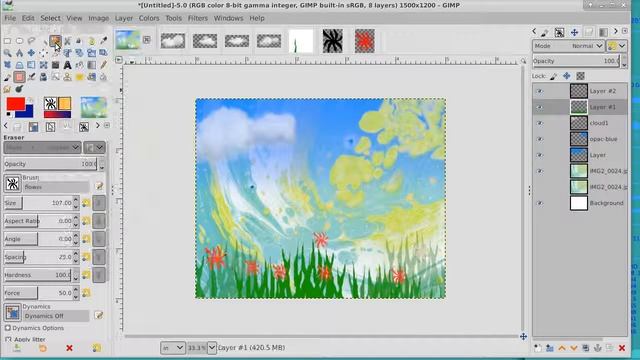 Gimp Tutorial Making Brushes Happy Birthday Megan Mail Art смотреть онлайн