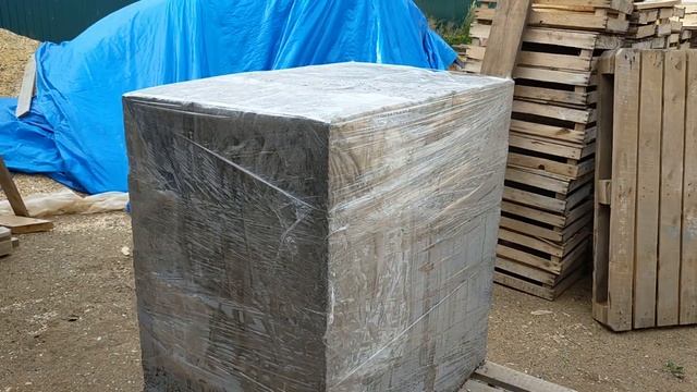 Производство арболита и возведение стен для кочегарки. смотреть онлайн