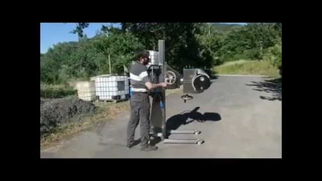 BS120 SL DVL INOX Ручная одностоечная тележка с боковым кантователем бочек смотреть онлайн