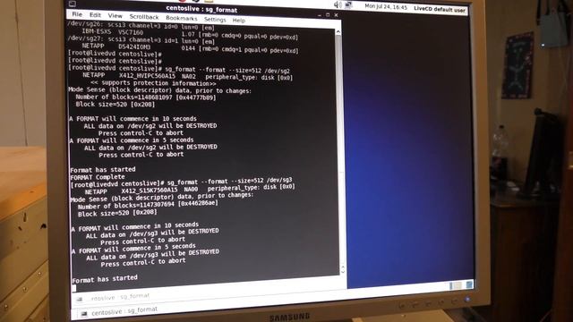 How to Reformat NetApp HDD to 512B Sector Size - 552 смотреть онлайн