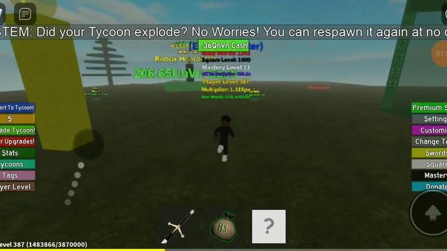 I found a faster way to level up on Roblox tycoon simulator смотреть онлайн