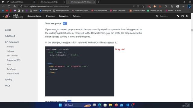 Fixing styled-component unknown props DOM errors смотреть онлайн