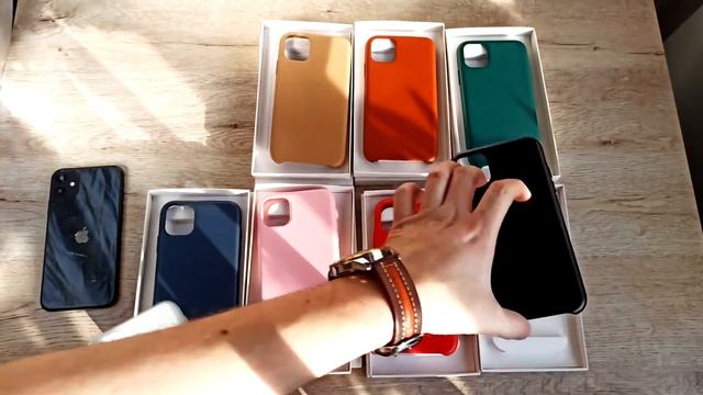 Обзор товара - Кожаные чехлы-накладки для iPhone, арт. 012237 Купить оптом смотреть онлайн