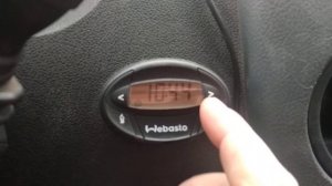 Настройка времени и таймера запуска пропускового подогревателя Webasto