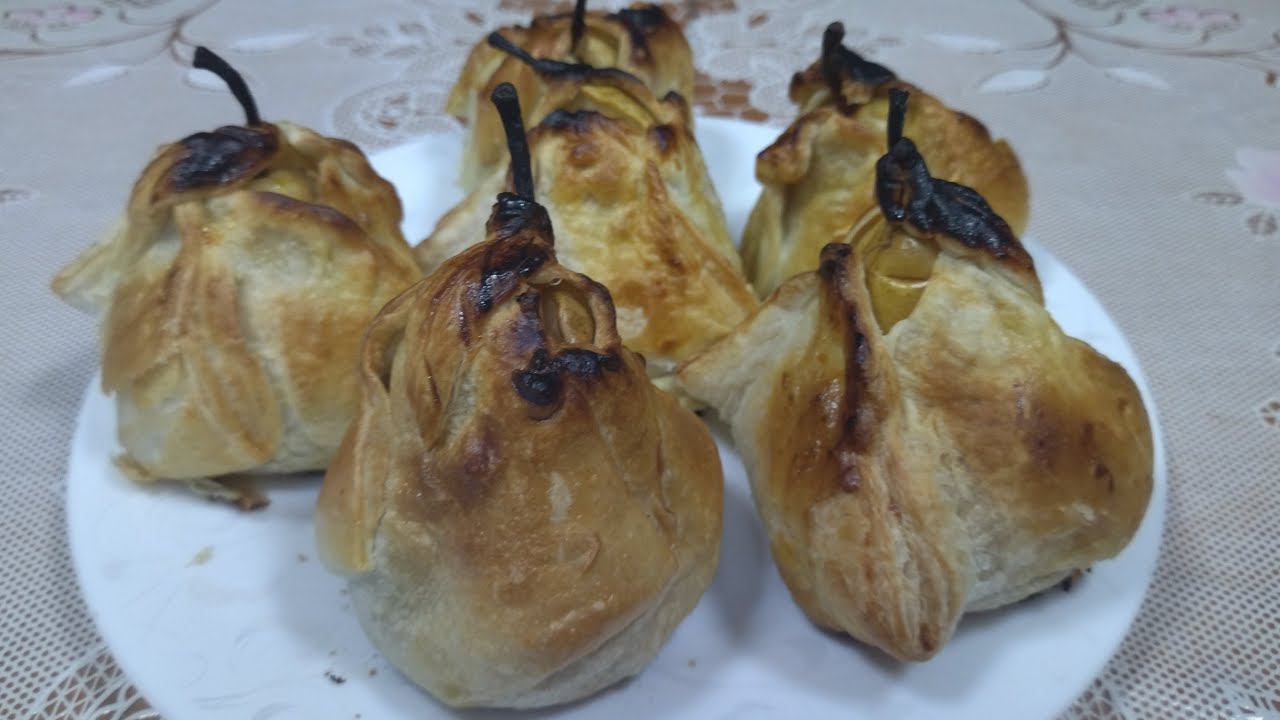 Ленивая слойка с грушей - прекрасный быстрый десерт смотреть онлайн