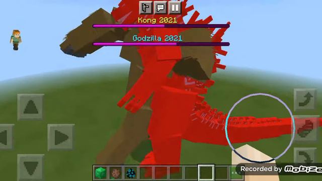 Годзилла против Конга в майнкрафте😧 смотреть онлайн