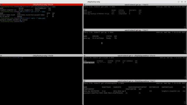 PostgreSQL Backup with Wal G and point in time Recover with KubeDB managed Postgres Database смотреть онлайн